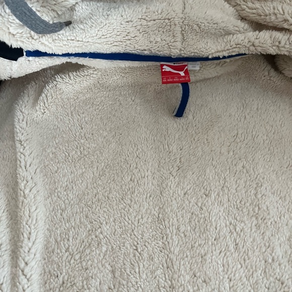 Men’s Navy Blue Sherpa zip up by puma - Picture 9 of 14